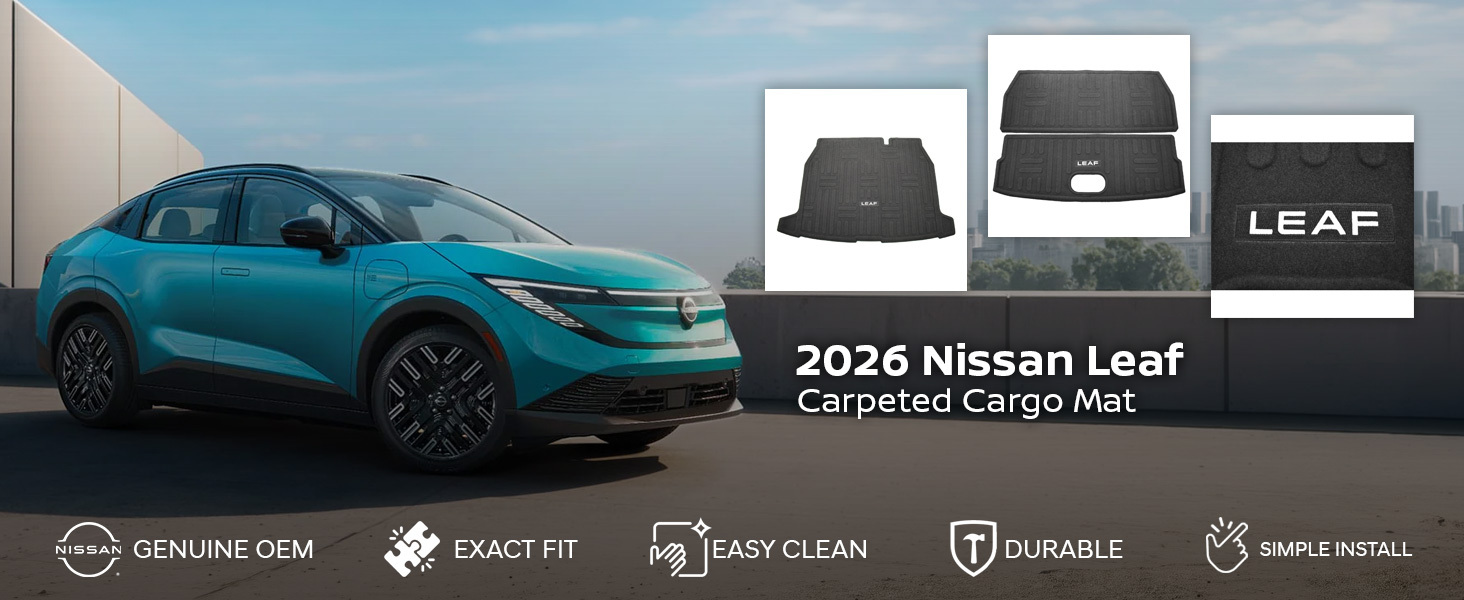 2026 Nissan Leaf Carpeted Cargo Mat