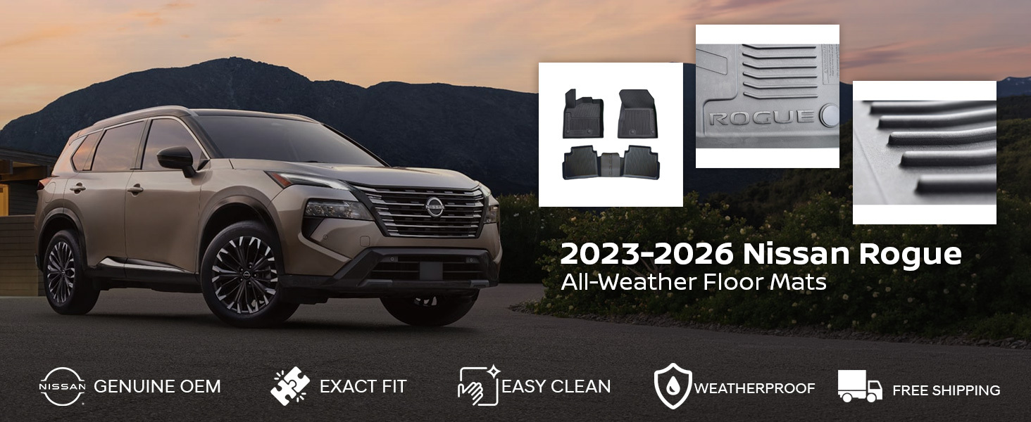 2023-2026 Nissan Rogue All-Weather Floor Mats