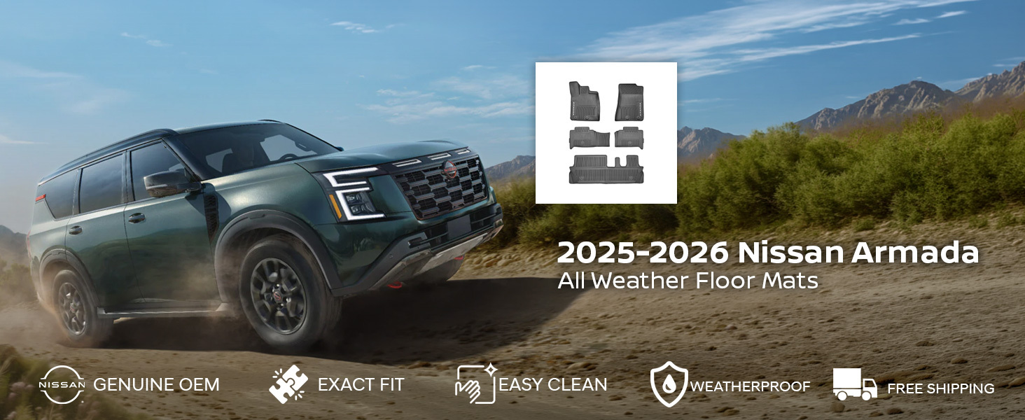 2025-2026 Nissan Armada All Weather Floor Mats