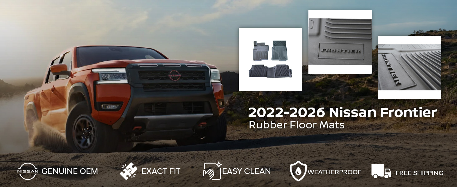 2022-2026 Nissan Frontier Rubber Floor Mats