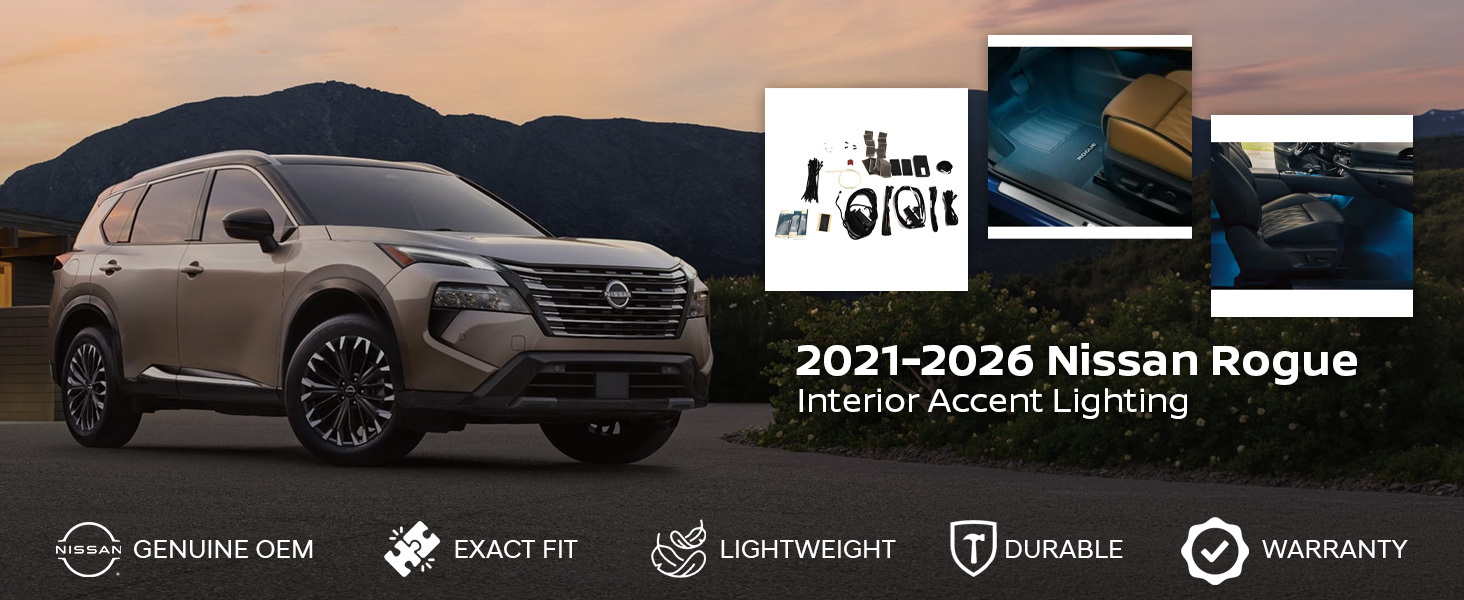 2021-2026 Nissan Rogue Interior Accent Lighting