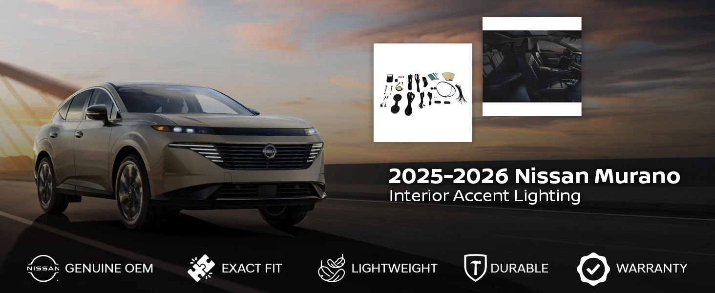 2025-2026 Nissan Murano Interior Accent Lighting