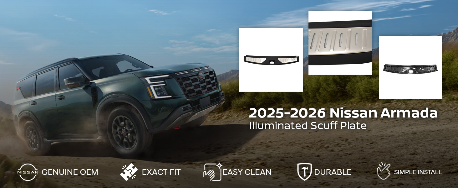 2025-2026 Nissan Armada Illuminated Scuff Plate