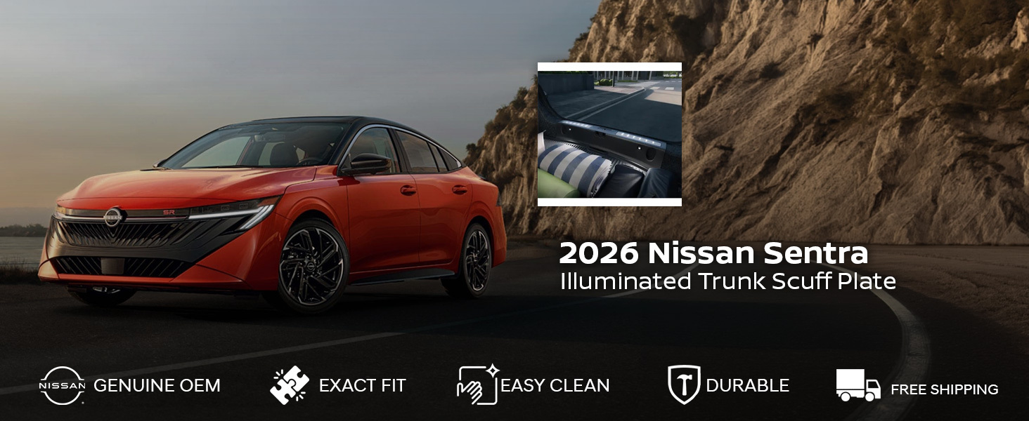 2026 Nissan Sentra Illuminated Trunk Scuff Plate