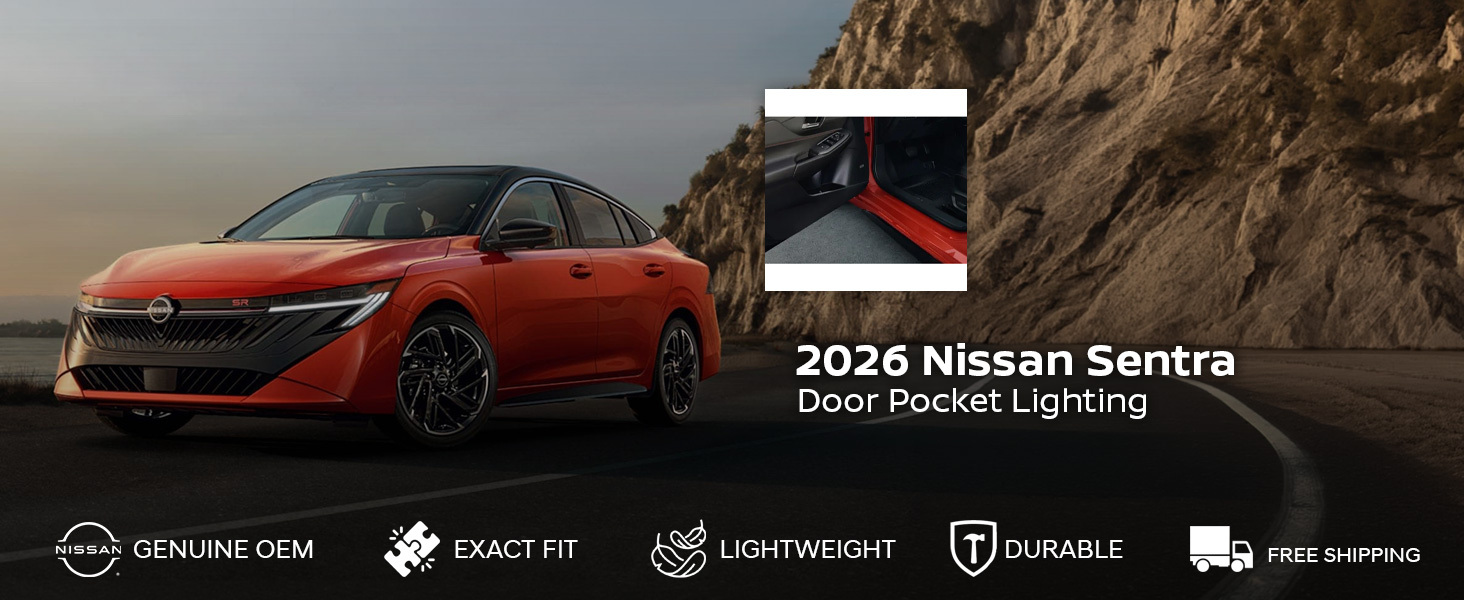 2026 Nissan Sentra Door Pocket Lighting