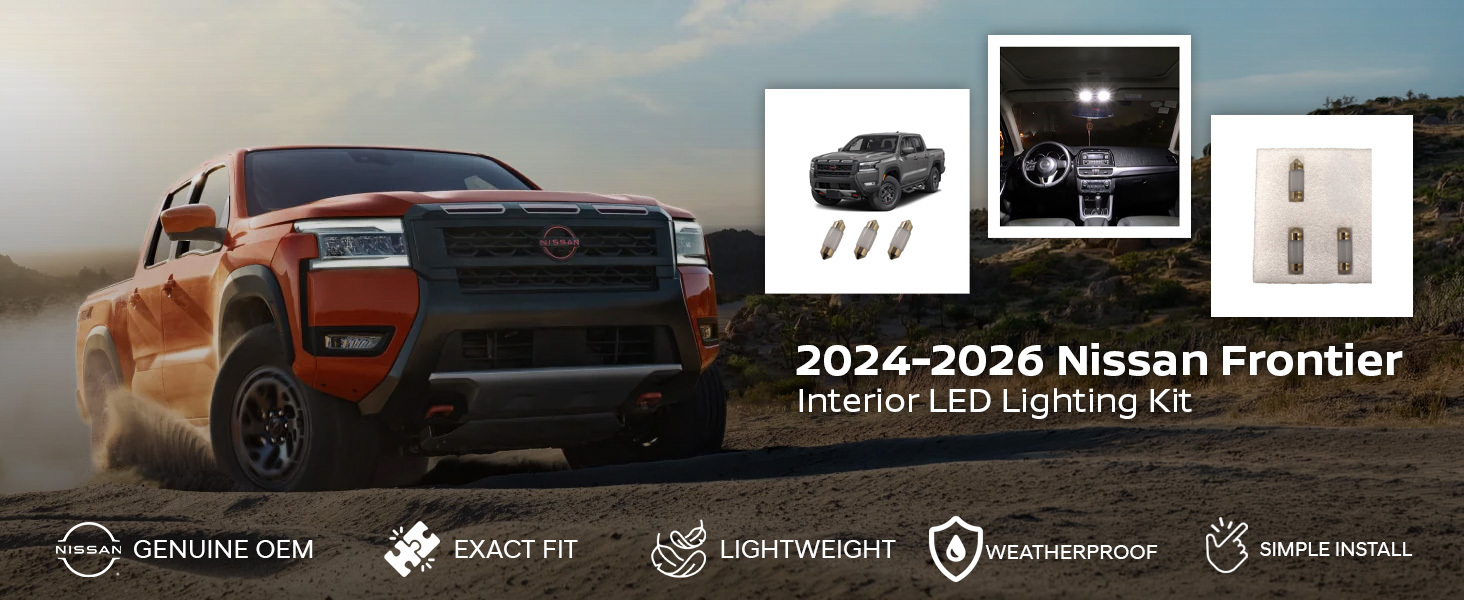2024-2026 Nissan Frontier Interior LED Lighting Kit