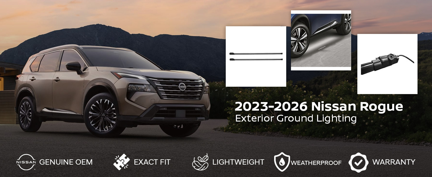 2023-2026 Nissan Rogue Exterior Ground Lighting
