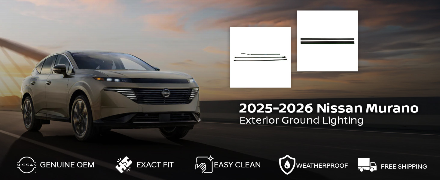 2025-2026 Nissan Murano Exterior Ground Lighting w/ Nissan Logo