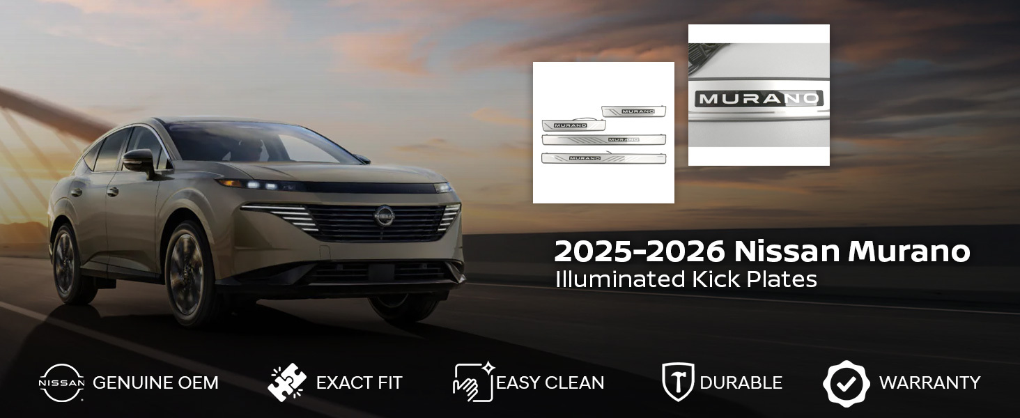 2025-2026 Nissan Murano Illuminated Kick Plates
