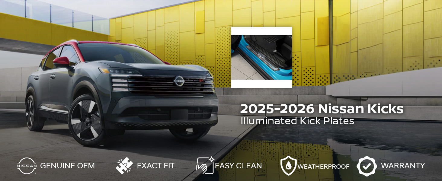 2025-2026 Nissan Kicks Illuminated Kick Plates