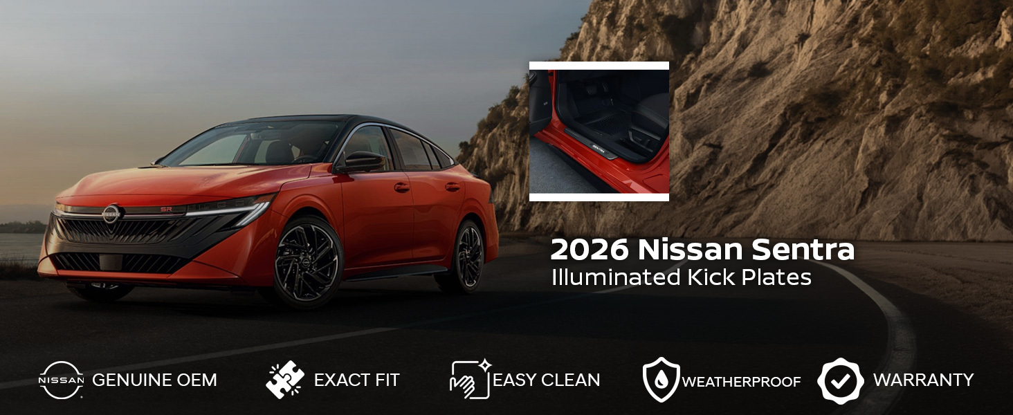 2026 Nissan Sentra Illuminated Kick Plates