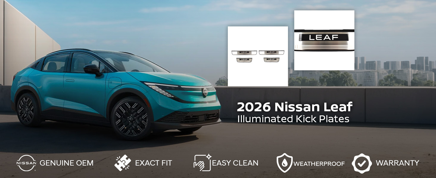 2026 Nissan Leaf Illuminated Kick Plates