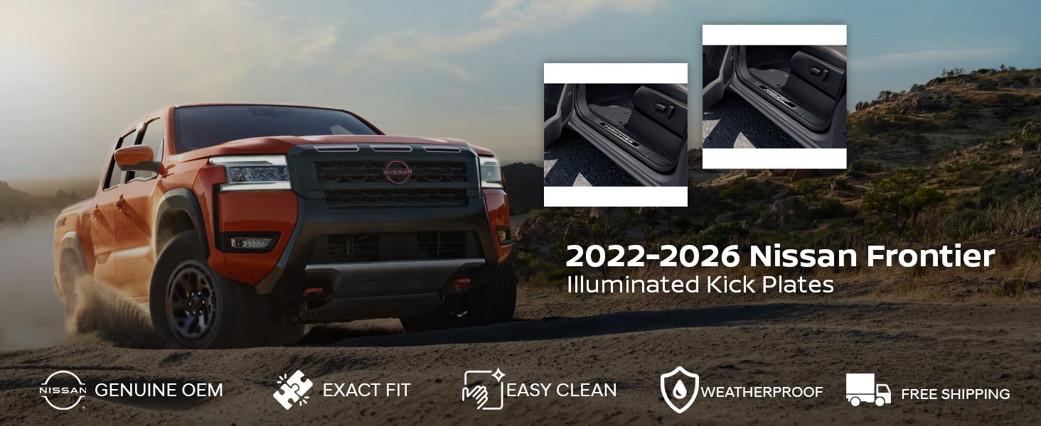 2022-2026 Nissan Frontier Illuminated Kick Plates
