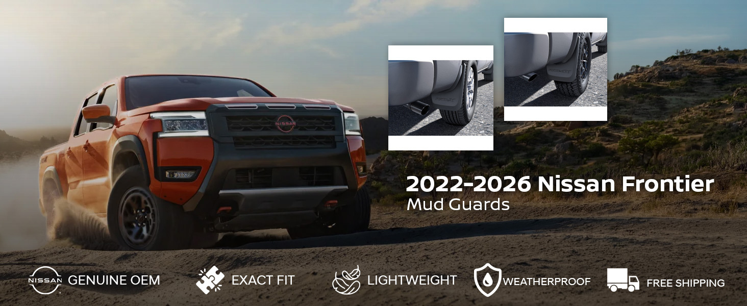 2022-2026 Nissan Frontier Mud Flaps [FOR PRO-X & PRO-4X]