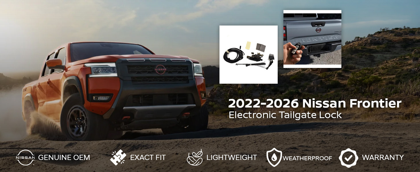 Powoq TPE Tailgate Mat For 2022-2025 Nissan Frontier - Stripe Style Tailgate Liner Protector