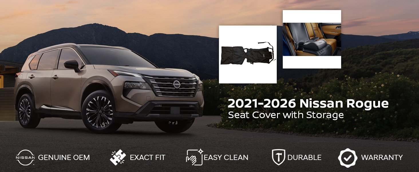 2021-2026 Nissan Rogue Seat Cover with Storage