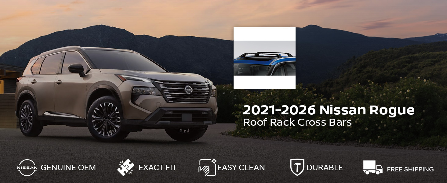 2021-2026 Nissan Rogue Roof Rack Cross Bars