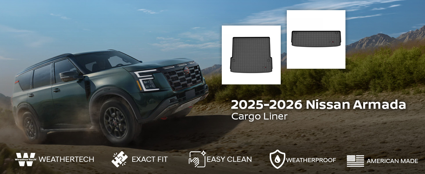 2025-2026 Nissan Armada WeatherTech Cargo Liner