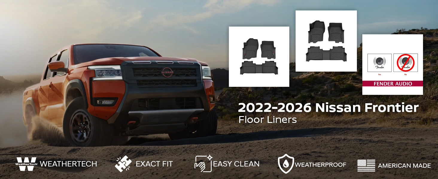 2022-2026 Nissan Frontier WeatherTech Floor Liners