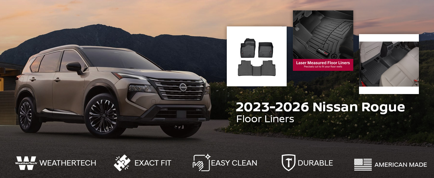 2023-2026 Nissan Rogue WeatherTech Floor Liners