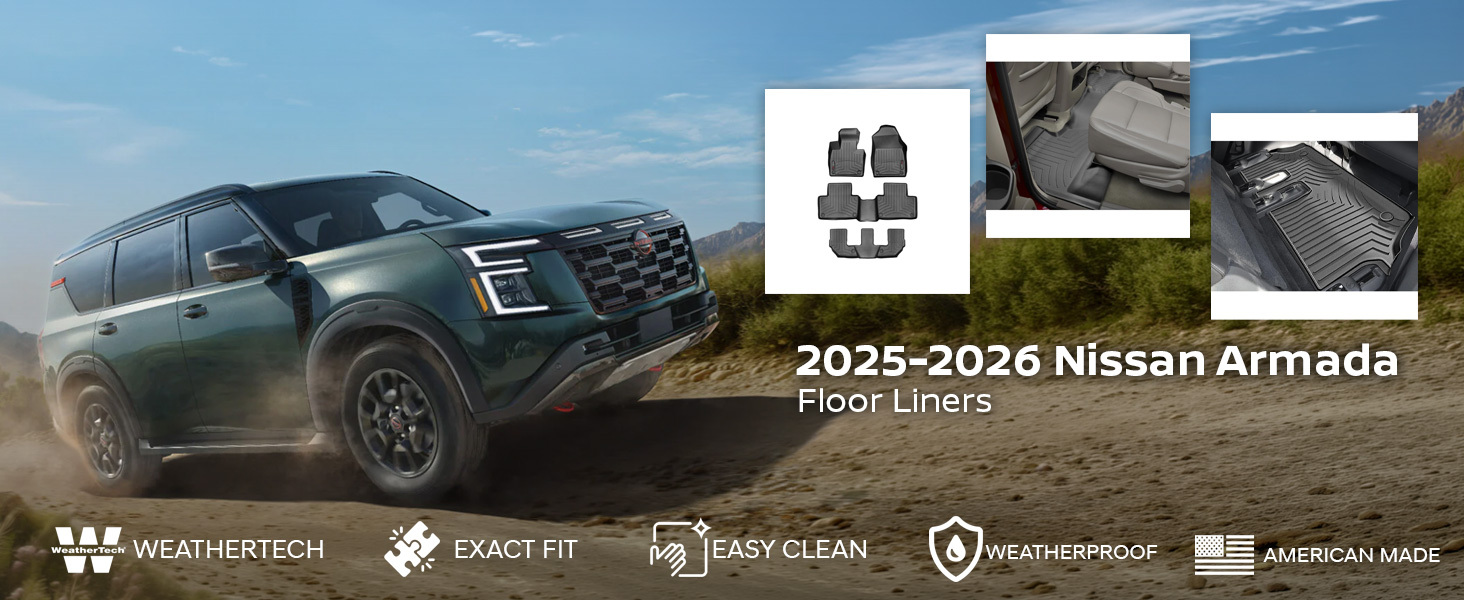 2025-2026 Nissan Armada WeatherTech Floor Liners