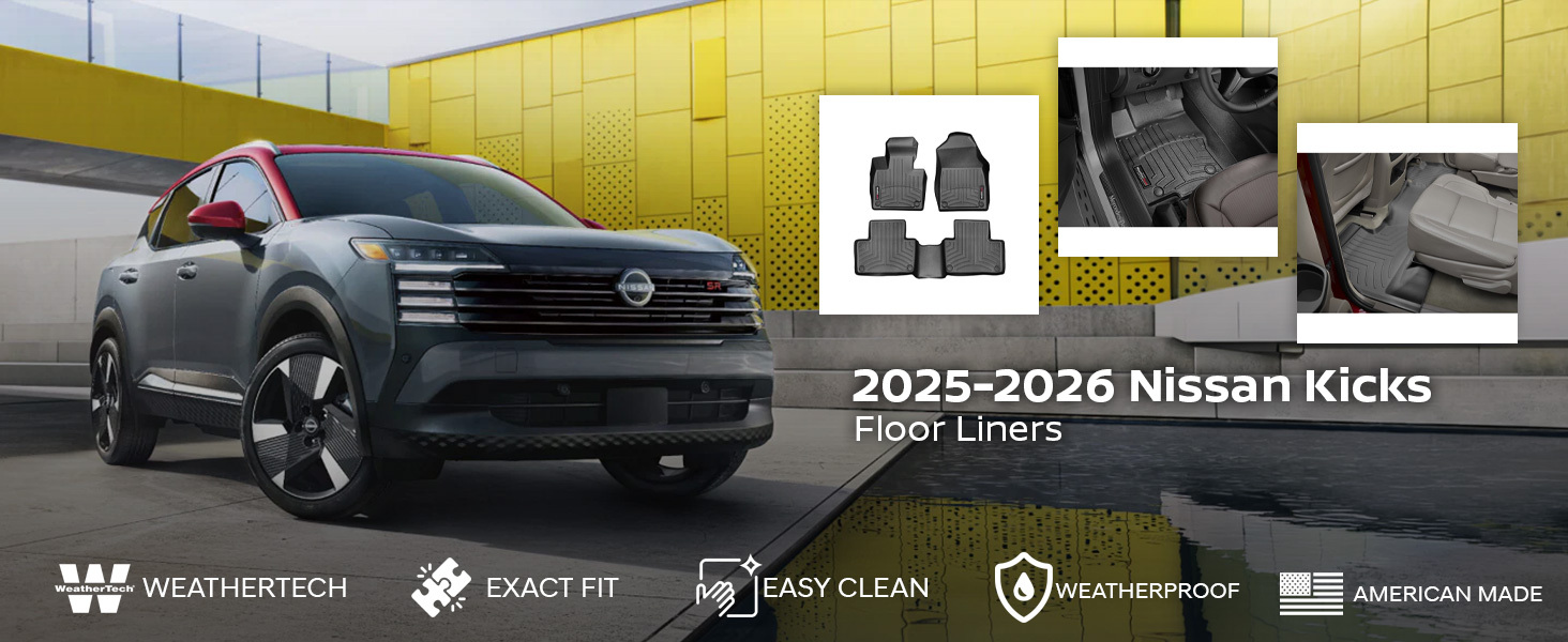 2025-2026 Nissan Kicks WeatherTech Floor Liners