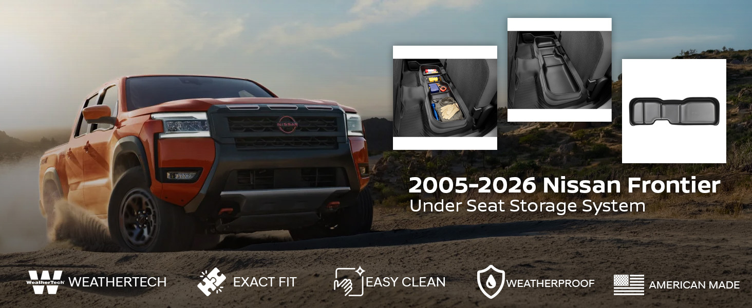 2005-2026 Nissan Frontier WeatherTech Under Seat Storage System