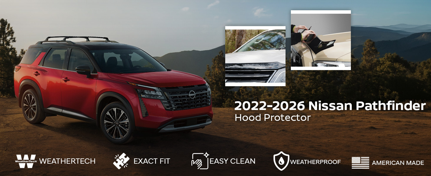 2022-2026 Nissan Pathfinder WeatherTech Hood Protector 2022-2026 Nissan Pathfinder WeatherTech Hood Protector