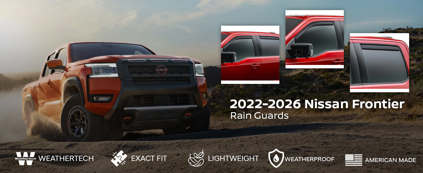 2022-2026 Nissan Frontier WeatherTech Vent Visors