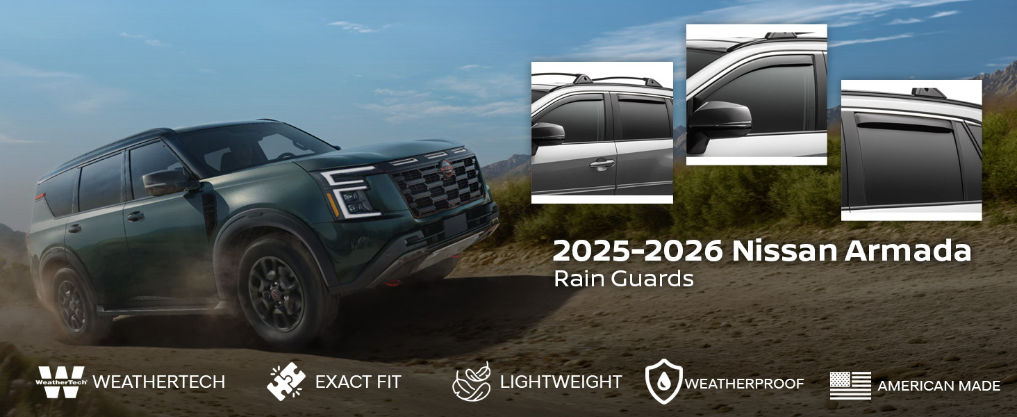 2025-2026 Nissan Armada WeatherTech Vent Visors