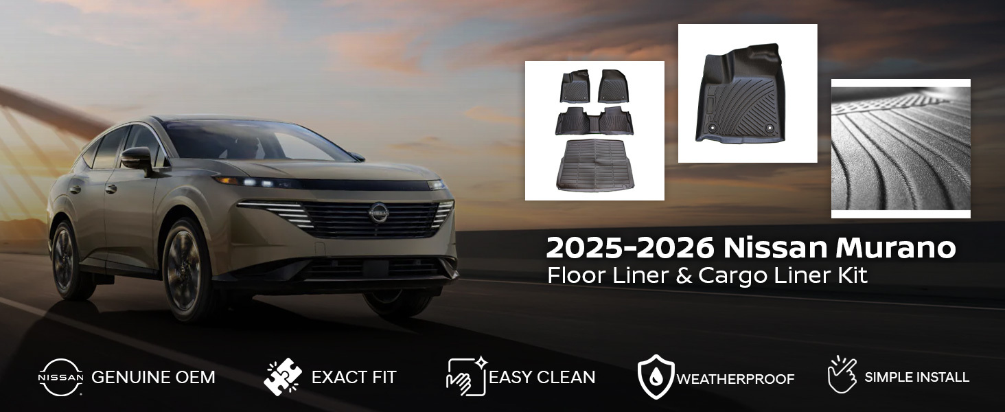 2025-2026 Nissan Murano Floor Liner & Cargo Liner Kit