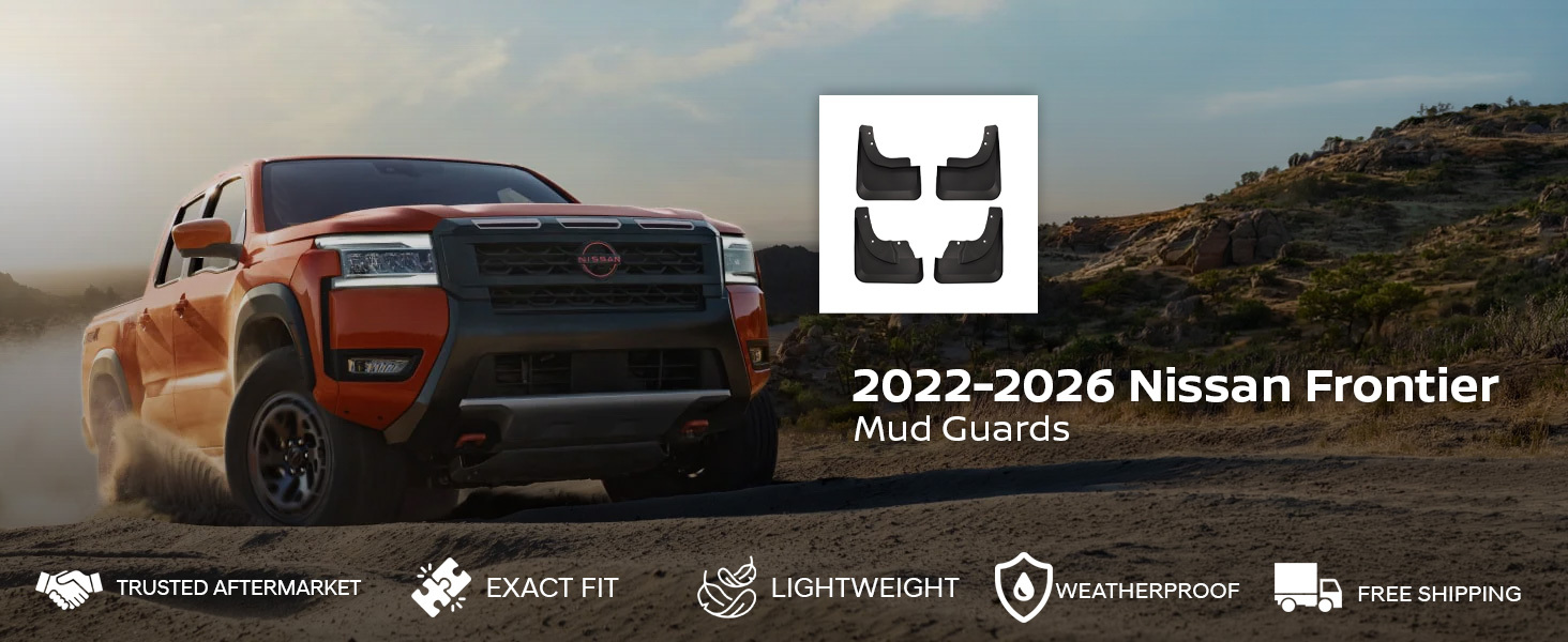 2022-2026 Nissan Frontier Mud Guards