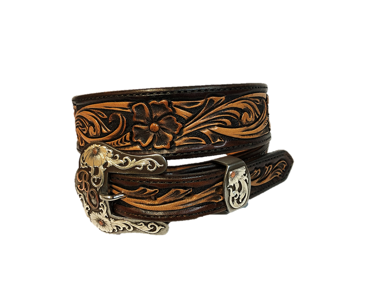 Flower-shaped Hollow Symmetrical Buckle Head Leather Unique Texture Genuine  Leather Men's Belt, Width, Buckle Head Material Is Carved With 304  Stainless Steel, Very Durable And Versatile Belt - Temu France