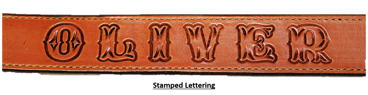 Custom belt with Louis Vuitton, crosshatch and floral tooling