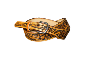 1 1/2" Floral belt with taper