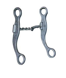 Josh Ownbey short 640 unmounted twisted snaffle bit.