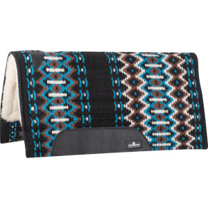 SensorFlex Wool Felt Pad 32 x 34 in Black Turquoise