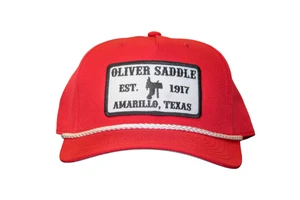 Red Oliver Hat with White Patch