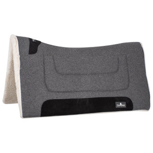 Performance Trainer Saddle Pad, Felt Top in Grey