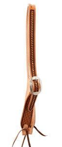 "1 basketweave wide cheek headstall