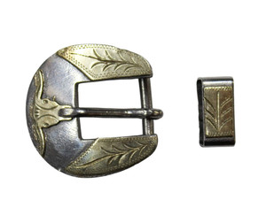 Cowpuncher 428 3/4" buckle and keeper set