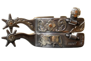 Porter/Larry Abbott double mounted spurs #142.