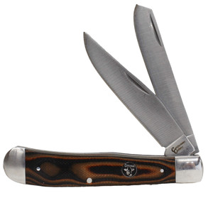 Cattlemans Cutlery Brown Cowhand Trapper Knife.