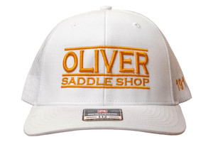 White and Orange Oliver Ball Cap