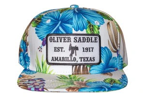 Blue Hibiscus Oliver Ball Cap