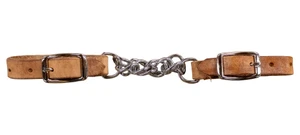 Leather and Chain Curb Strap