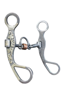 Cowpuncher 218 bit is a 6 1/4" loose cheek with with a dogbone