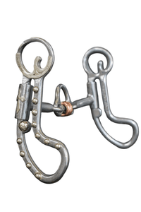 Cowpuncher 221 is a 5" loose cheek snaffle bit with floating dogbone port