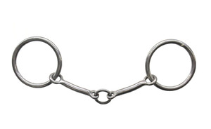 Cowpuncher #88 ring snaffle bit with life saver.