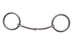 Cowpuncher 89 is a ring snaffle bit with copper.